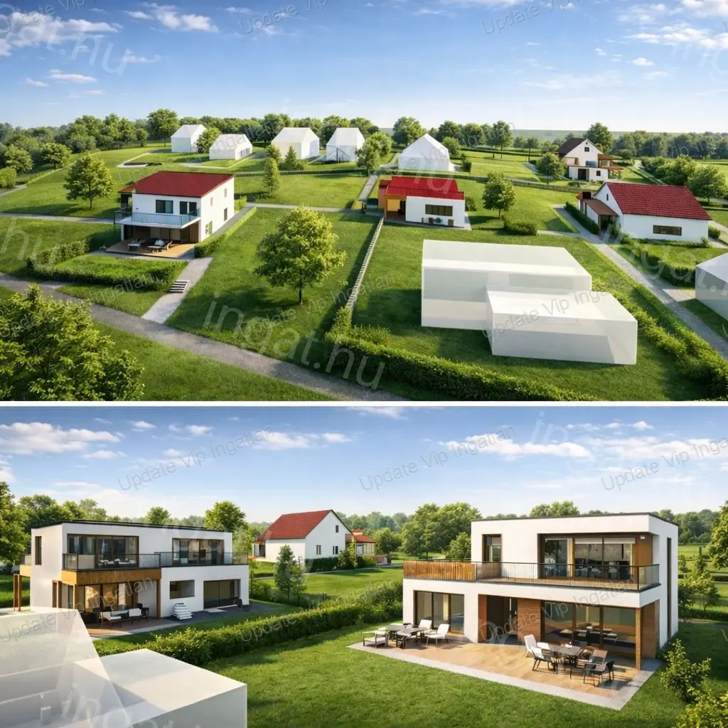 Eladó panorámás építési telek Balatonfüreden