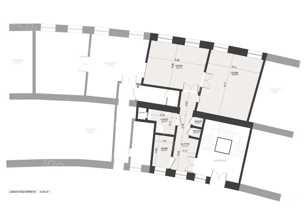 Eladó lakás Budapest Nyugati tér IV. emelet 80m2 ref:6548