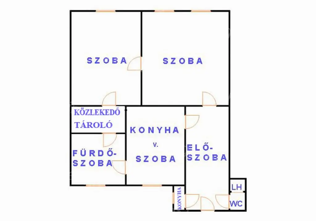 Kiadó iroda Budapest Teréz körút I. emelet 90m2 ref:14043